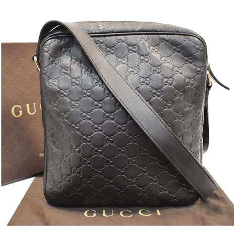 gucci messenger bag black tan|gucci guccissima leather messenger bag.